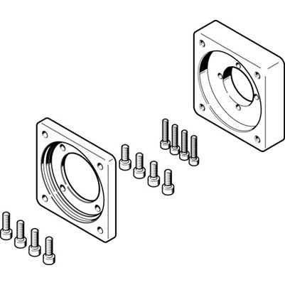 Festo Flange EAMF-A Series Flange for Use with Motor Mounting
