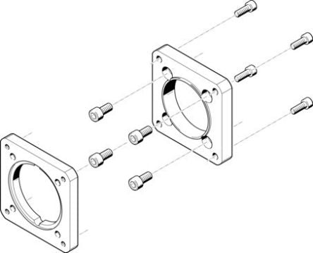 Festo Flange EAMF-A Series Flange for Use with Motor Mounting