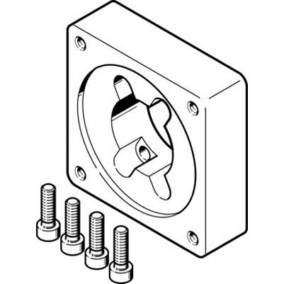 Festo Flange EAMF-A Series Flange for Use with Motor Mounting