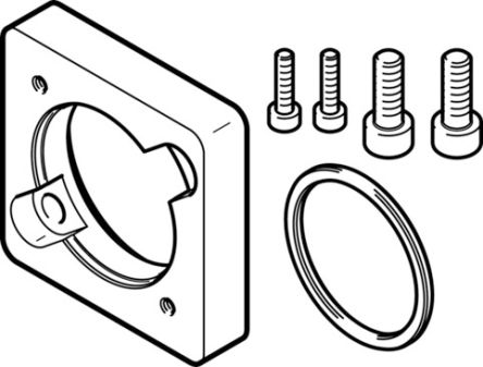 Festo Flange EAMF-A Series Flange for Use with Motor Mounting
