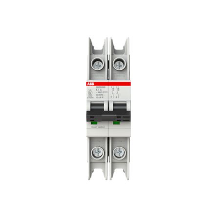 ABB System Pro M Compact SU200 MR Circuit Breaker, 2-Pole, 1A, Type K, 400V ac AC, 30 V dc DC, 15 kA Breaking Capacity
