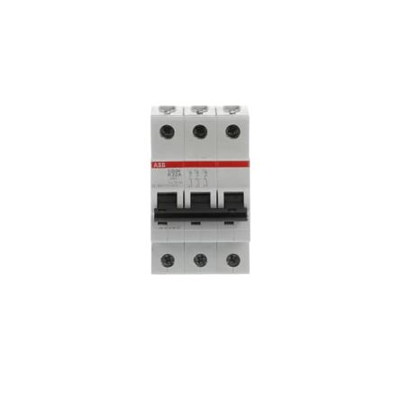 ABB System Pro M Compact S200M Miniature Circuit Breaker, 3-Pole, 32A, Type K, 400V ac AC, 125 V dc DC, 15 kA Breaking