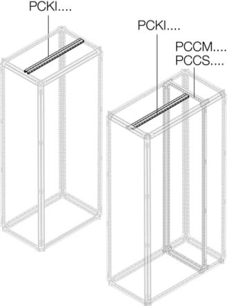 ABB PCKI Series Galvanised Steel Support Rail, 1.01m W, 40 mm H, 40 mm D, 71 mm L For Use With PCKI1000