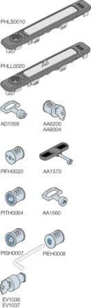 ABB PHLL Series Metal Handle for Use with Main Distribution Boards x 260 mm x 160mm