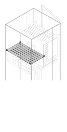 ABB PSHW Series Pickled Steel Sheet Assembly Plate for Use with Modular Boards - System Pro E Power x 638 mm x 558mm