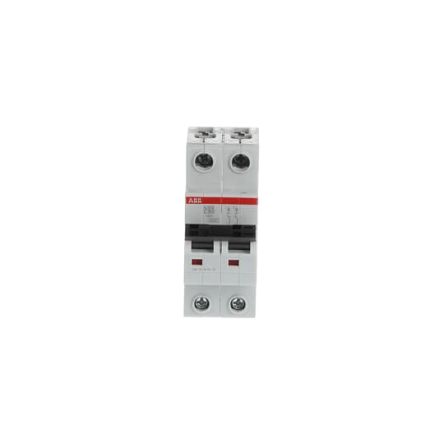 ABB System Pro M Compact S200 Miniature Circuit Breaker, 2-Pole, 80A, Type C, 400V ac AC, 110 V dc DC, 6 kA Breaking