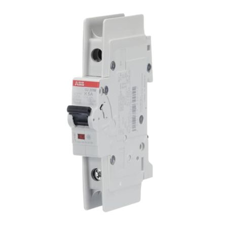 ABB SU200 M Miniature Circuit Breaker, 1-Pole, 5A, Type K, 277V ac AC, 48 V dc DC, 15 kA Breaking Capacity