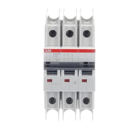 ABB SU200 M Miniature Circuit Breaker, 3-Pole, 2A, Type Z, 400V ac AC, 15 kA Breaking Capacity