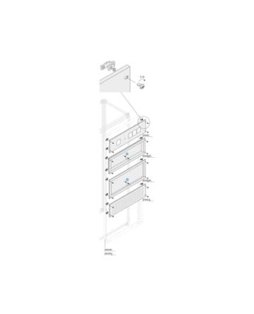 ABB PPBR Series Pickled Steel Sheet Panel for Use with Main Distribution Boards x 400 mm x 400mm