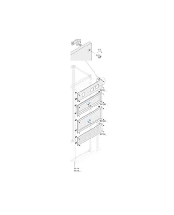 ABB Pickled Steel Sheet Panel for Use with Main Distribution Boards 200 mm x 600 mm x 600mm