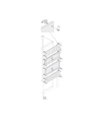 ABB PPFA Series Pickled Steel Sheet Panel for Use with Main Distribution Boards x 1 m x 1m