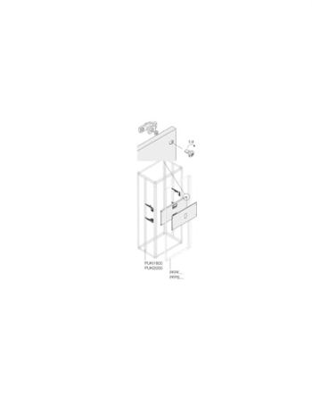 ABB Pickled Steel Sheet Assembly Kit for Use with Main Distribution Boards 350 mm x 400 mm x 400mm