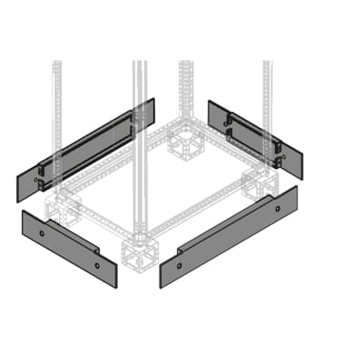 ABB 1STQ Series Pickled Steel Sheet Plinth Panel for Use with Modular Boards - System Pro E Power x 100 mm x 600mm