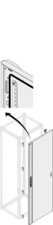 ABB PDLG Series Lockable Pickled Steel Sheet RAL 7035 Opaque, 1998 mm H, 619mm W, 15 mm D, 15 mm L for Use with PDLB2066