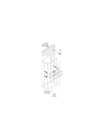 ABB Pickled Steel Sheet Assembly Kit for Use with Main Distribution Boards 300 mm x 400 mm x 400mm
