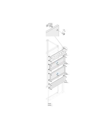 ABB Pickled Steel Sheet Panel for Use with Main Distribution Boards 400 mm x 800 mm x 800mm