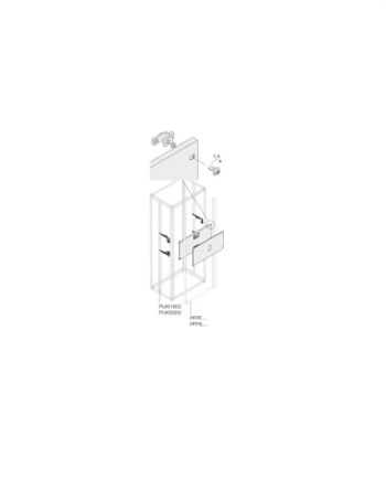 ABB Pickled Steel Sheet Assembly Kit for Use with Main Distribution Boards 400 mm x 400 mm x 400mm