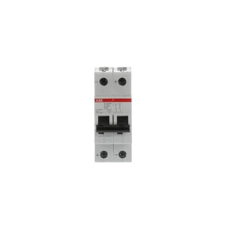 ABB System Pro M Compact S200 M UC Miniature Circuit Breaker, 2-Pole, 25A, Type C, 400V ac AC, 440 V dc DC, 10 kA