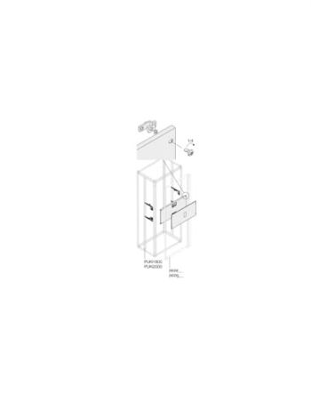 ABB Pickled Steel Sheet Assembly Kit for Use with Main Distribution Boards 300 mm x 600 mm x 600mm