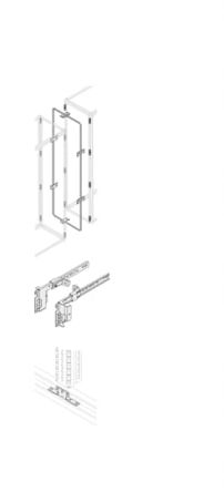 ABB 1STQ Series Pickled Steel Sheet Bracket for Use with Modular Boards - System Pro E Power 50 mm x 330 mm x 150mm