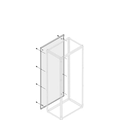 ABB 1STQ Series Pickled Steel Sheet Side Panel for Use with Modular Boards - System Pro E Power 1804 mm x 1.8 m x 600mm