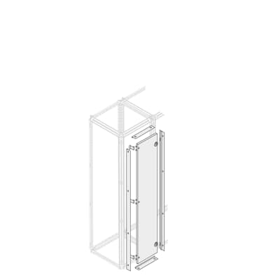ABB Pickled Steel Sheet Door for Use with Main Distribution Boards 1810.3 mm x 12 mm x 312.3mm