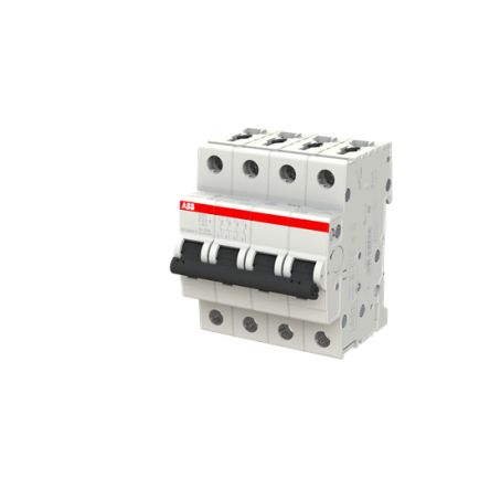 ABB System Pro M Compact S200 Miniature Circuit Breaker, 4-Pole, 0.5A, Type Z, 400V ac AC, 110 V dc DC, 10 kA Breaking