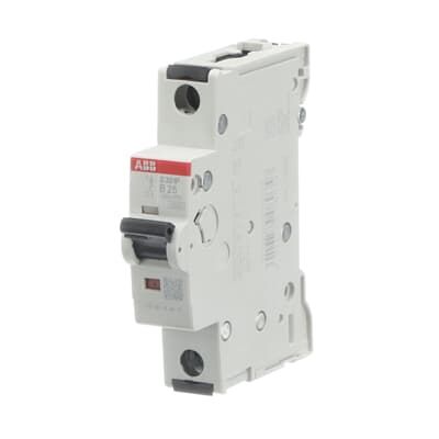 ABB System Pro M Compact S301 Miniature Circuit Breaker, 1-Pole, 25A, Type B, 415V ac AC, 125 V dc DC, 25 kA Breaking