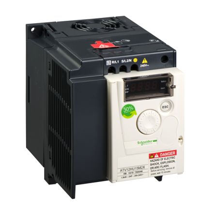 Schneider Electric Variable Speed Drive, 1.5 kW, 1 Phase, Altivar 12 Series 240V 7.5 A
