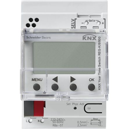 Schneider Electric Digital KNX Timer Switch, 8-Channel