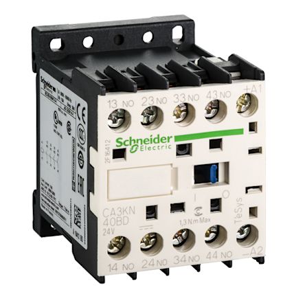 Schneider Electric CA3K Control Relay, 125V dc Coil, 4-Pole, 3 W 125V dc, 4 NO, 690V