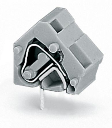 WAGO 236 Series PCB Terminal Block, 1-Contact, 10.16 mm Pitch, Through Hole, 1 Row