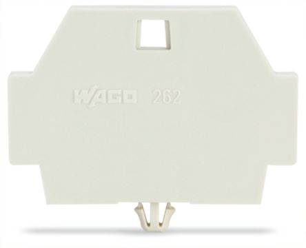 WAGO 262 Series End Plate for Use with Rail Mount Terminal Blocks