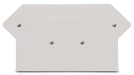 WAGO 280 Series End & Intermediate Plate for Use with Rail Mount Terminal Blocks