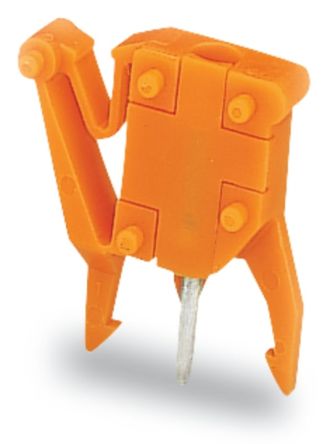 WAGO, 249 Polyamide 66 Test Plug Adapter for use with 255, 257 Series PCB Terminal Blocks, 256