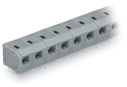 WAGO 235 Series PCB Terminal Block, 3-Contact, 7.62 mm Pitch, Through Hole, 1 Row