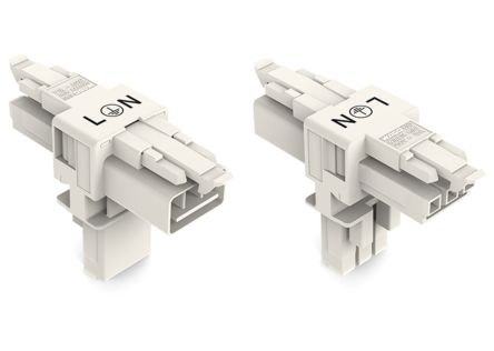 WAGO 890 Series Plug-in Connector Female Spring Pressure Connection, 3-Pole, 16A, 3-Way, IP20, IP40