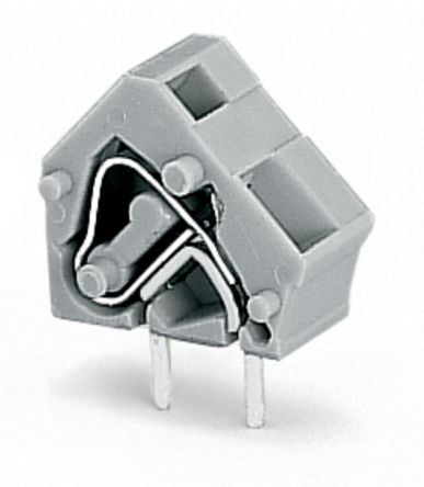 WAGO 236 Series PCB Terminal Block, 1-Contact, 7.62 mm Pitch, Through Hole, 1 Row