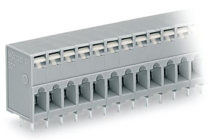 WAGO 741 Series PCB Connector, 6-Contact, 5 mm Pitch, 3 Row, 741-106