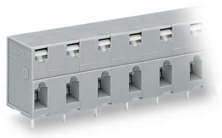 WAGO 741 Series PCB Connector, 4-Contact, 10 mm Pitch, 1 Row, 741-504