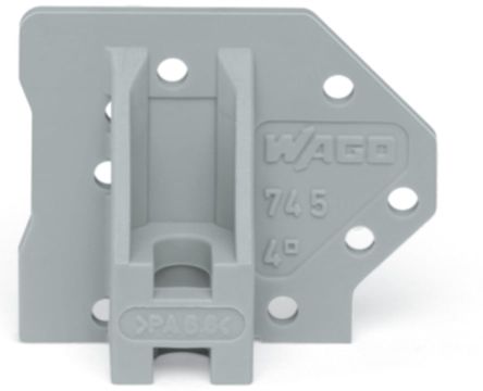WAGO 745 Series End Plate for Use with Rail Mount Terminal Blocks