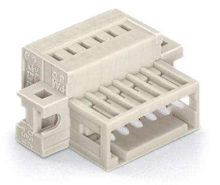 WAGO 734 Series Cable Male Lighting Connector Male Cage Clamp, 3-Pole, 10A, 3-Way, IP20
