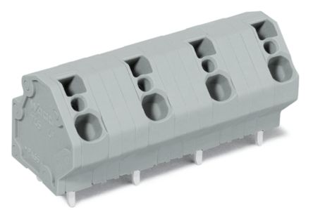 WAGO 745 Series PCB Connector, 4-Contact, 12.5 mm Pitch, Through Hole, 1 Row