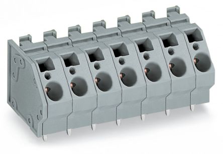 WAGO 745 Series PCB Connector, 4-Contact, 10 mm Pitch, Through Hole, 1 Row