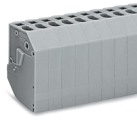 WAGO 711 Series Pluggable Terminal Block, 7-Contact, 2 Row, 711-187