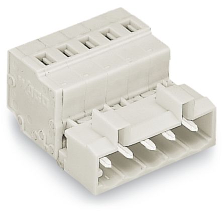 WAGO 721 Series Cable Male Lighting Connector Male Cage Clamp, 9-Pole, 12A, 9-Way