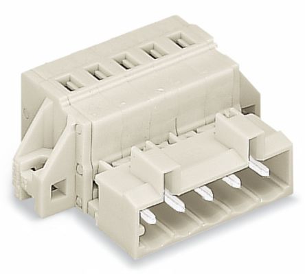 WAGO 721 Series Cable Male Lighting Connector Male Cage Clamp, 9-Pole, 12A, 9-Way