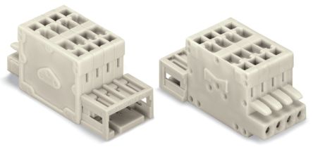 WAGO 734 Series Plug-in Male Lighting Connector Male Cage Clamp, 7-Pole, 10A, 7-Way, IP20