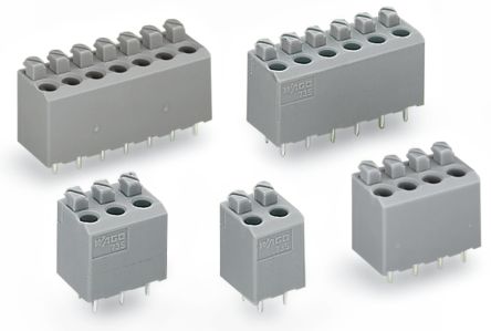 WAGO 735 Series PCB Connector, 6-Contact, 5 mm Pitch, 2 Row, 735-306
