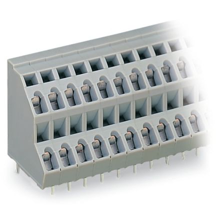 WAGO 736 Series PCB Terminal Block, 4-Contact, 5 mm Pitch, Through Hole, 2 Row